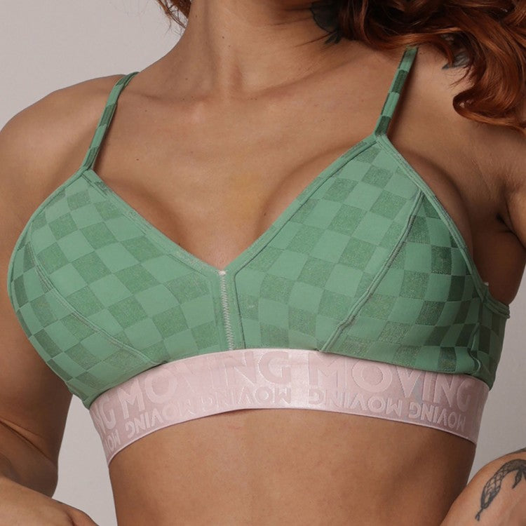 Top Milano Jacquard Xeque-Mate Menta