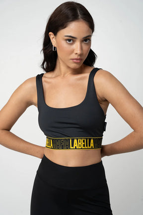 Top Sports Basic com Elástico Amarelo